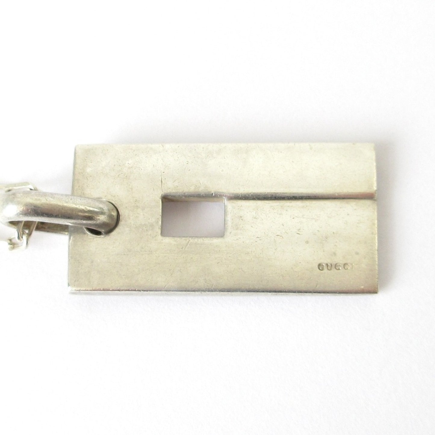 Gucci G Plate Necklace In Sv925 Silver