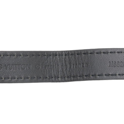 Louis Vuitton Damier Graphite Epi Porte-Cls Belt Tab Keychain/Key Ring M68281 Black/Yellow Leather