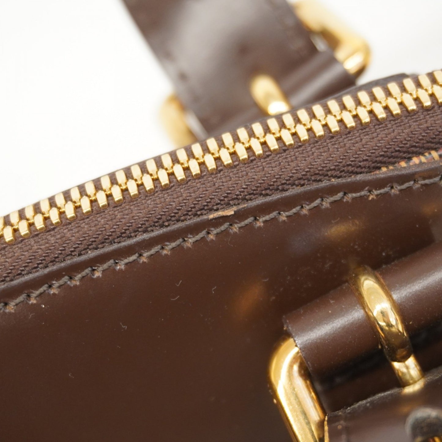 Louis Vuitton Damier Verona Mm Ebene Handbag N41118