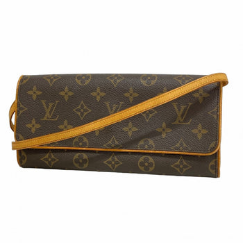 Louis Vuitton Monogram Pochette Twin Gm Shoulder Bag M51852 Brown