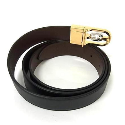 Gucci Interlocking G Belt 547734 Black Leather
