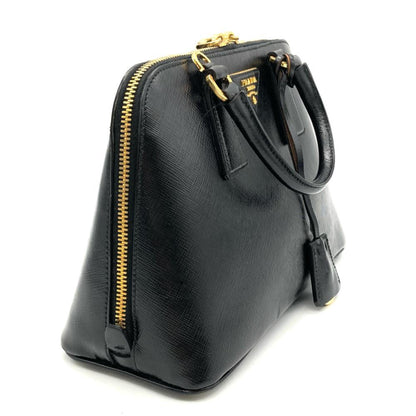 Prada Promenade Shoulder Bag Black Triangle Plate