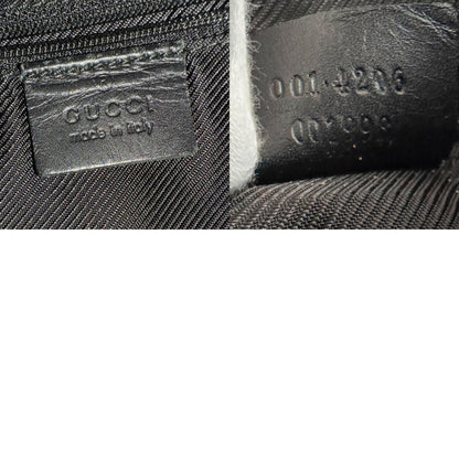 Gucci Gg Canvas Leather Shoulder Bag