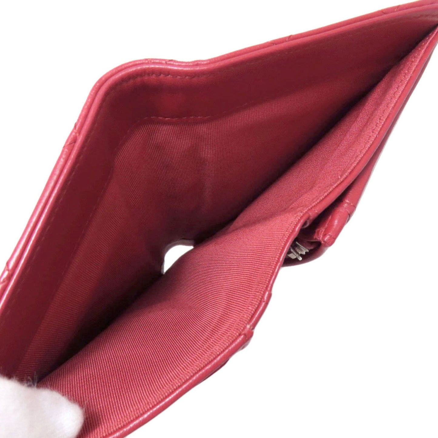 Chanel Matelasse Coco Mark Silver Hardware Lambskin Long Wallet