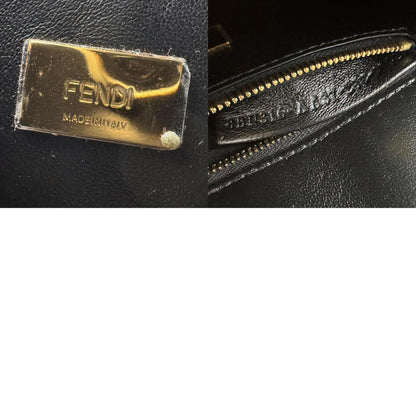 Fendi Handbag Shoulder Bag Mini Peekaboo Iconic Enamel Black X Green