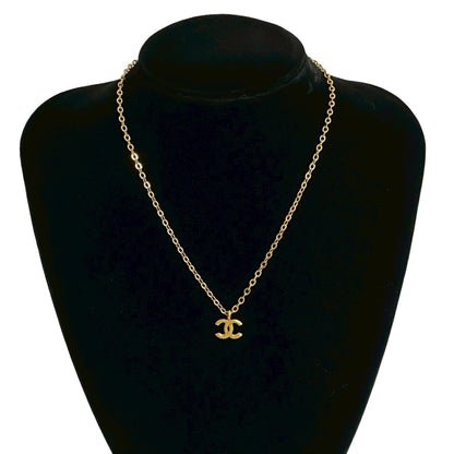 Chanel Vintage Coco Mark Motif Necklace Choker Pendant