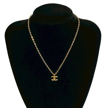Chanel Vintage Coco Mark Motif Necklace Choker Pendant
