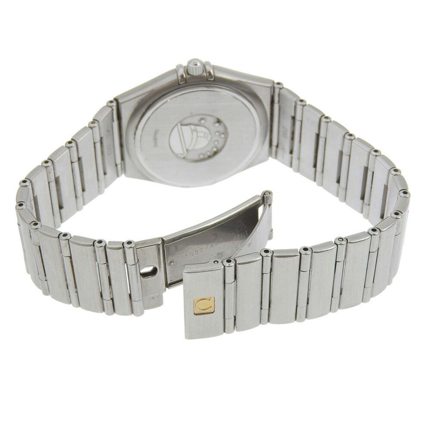 Omega Constellation Watch 1512.30 Stainless Steel 1998 Quartz Analog Display White Dial