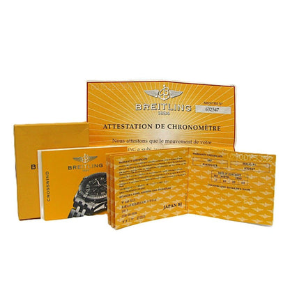 Breitling Crosswind Chronograph Steel Automatic Watch A13355 Polished
