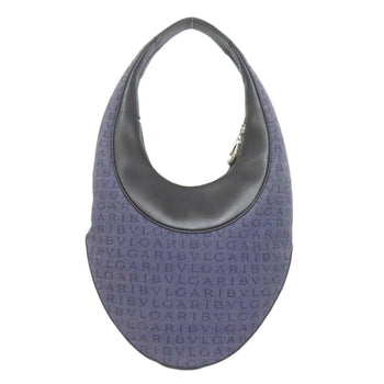 Bvlgari One-Shoulder Logomania Shoulder Bag In Canvas