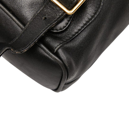 Gucci Bamboo Backpack 003 1705 0030 Black Suede Leather