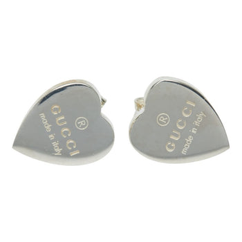 Gucci Heart Stud Earrings Sv925 Silver