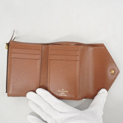 Louis Vuitton Monogram Victorine Tri-Fold Wallet M62472 Brown
