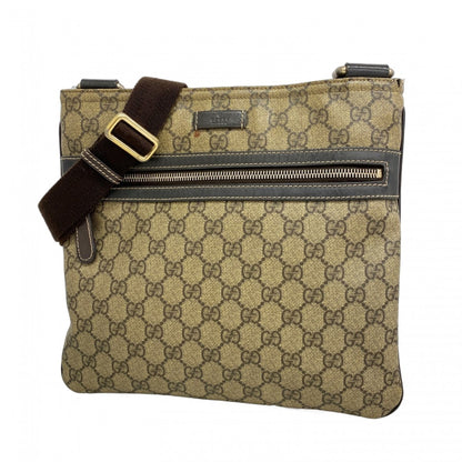 Gucci Gg Supreme Shoulder Bag 295257 Brown Champagne