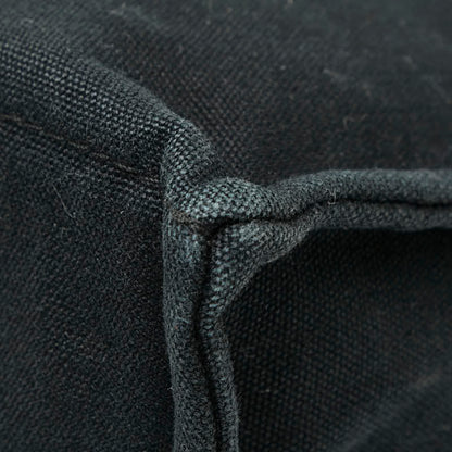 Herms Foul Tote Pm Bag Handbag Black/Gray Canvas