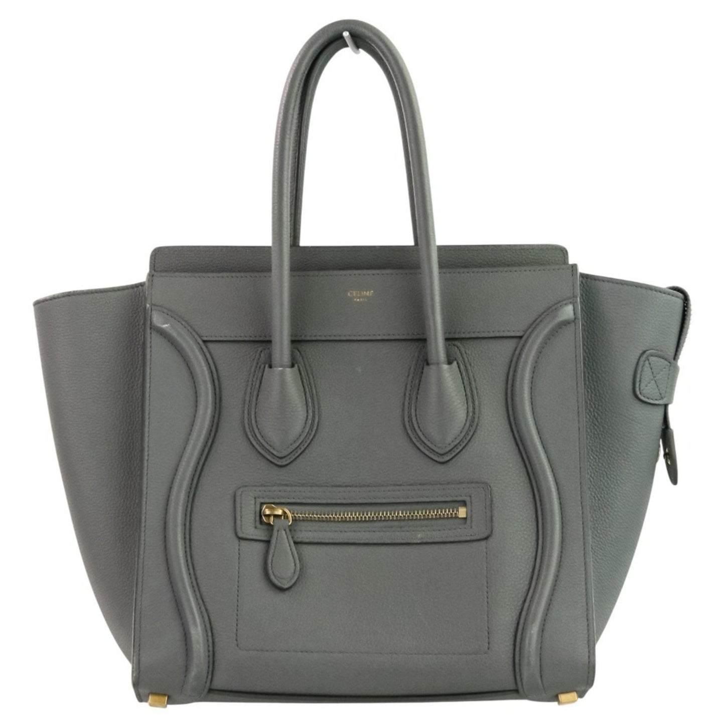 Celine Luggage Bag Micro Shopper Tote Gray