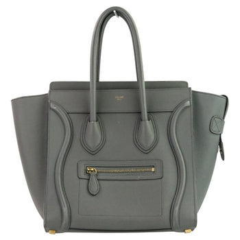 Celine Luggage Bag Micro Shopper Tote Gray