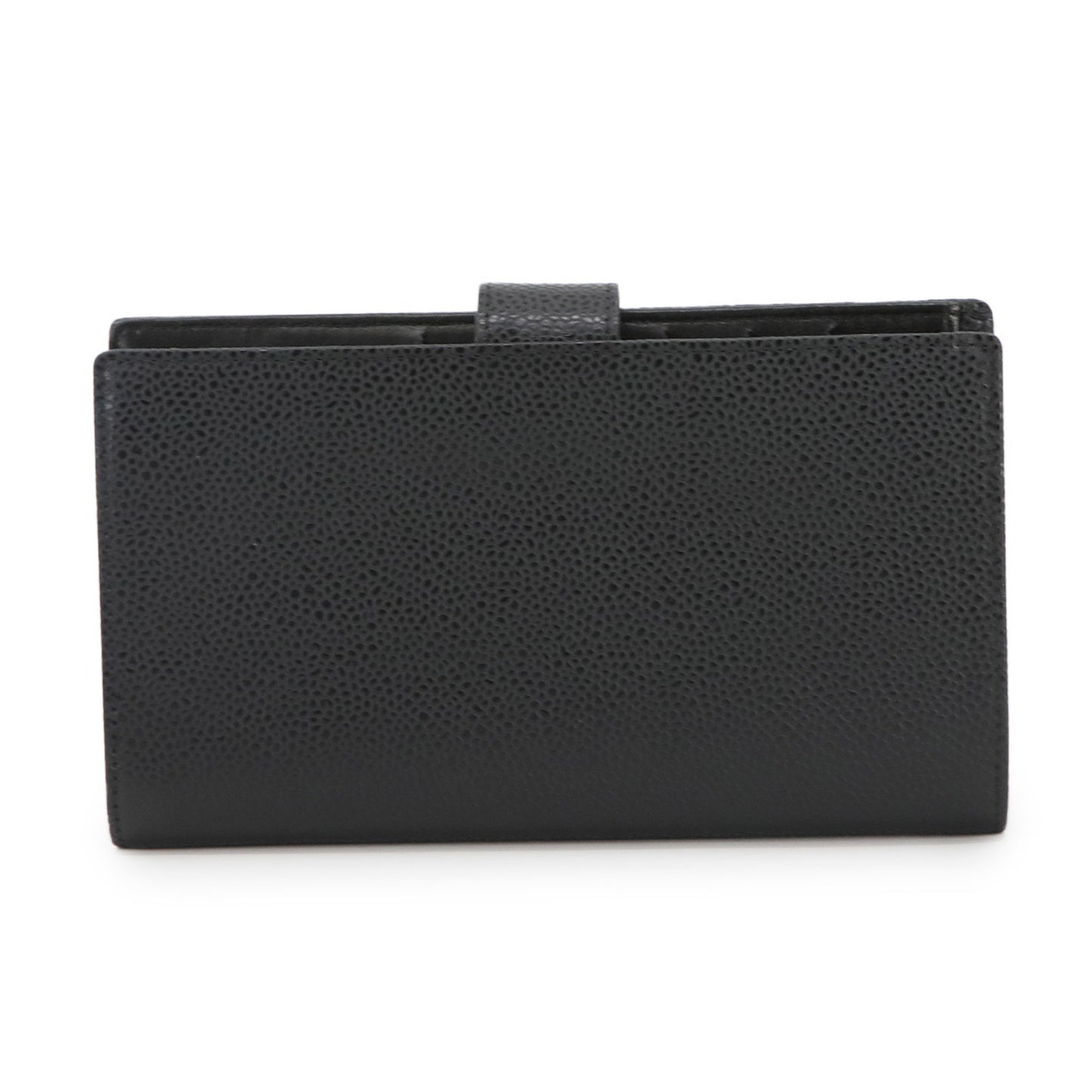 Chanel Caviar Leather Bifold Long Wallet In Black (A13498)