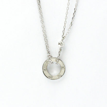 Cartier Love Circle Necklace B7219400 White Gold (18K) Diamond Men