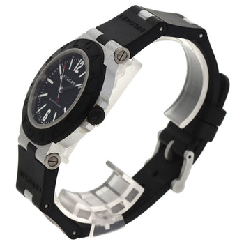 Bvlgari Bb40At Alum Date Watch Rubber