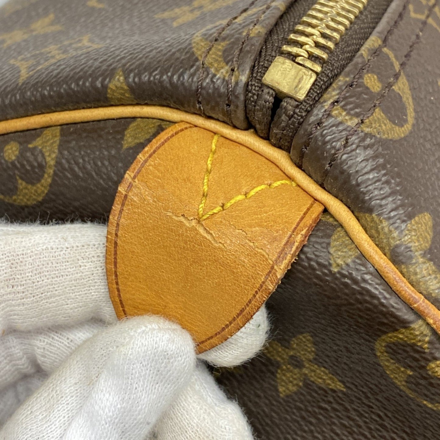 Louis Vuitton Monogram Keepall 50 Boston Bag M41426 Brown