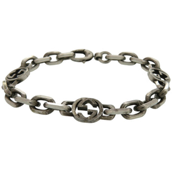 Gucci Interlocking Chain Bracelet In 925 Sterling Silver
