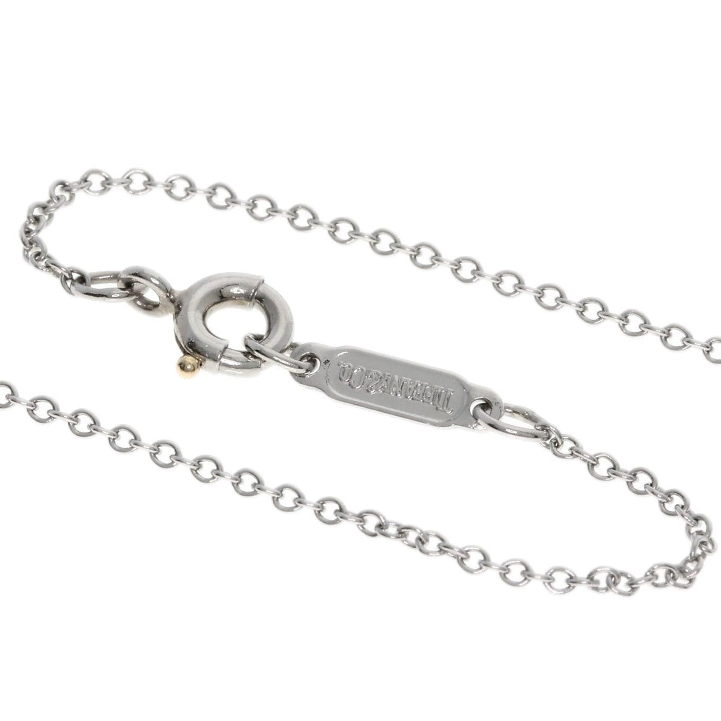 Tiffany Small Cross Diamond Necklace In Platinum Pt950