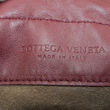 Bottega Veneta Intrecciato Bordeaux Leather Shoulder Bag