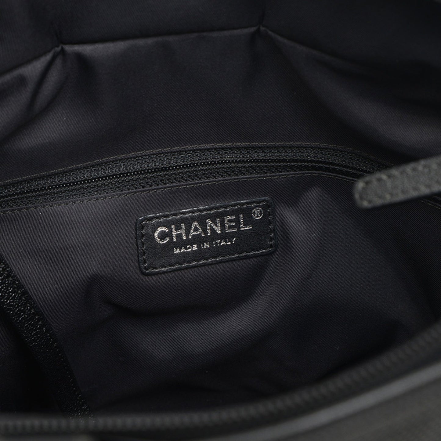 Chanel Paris Biarritz Tote Pm Bag Black Silver Hardware A34208
