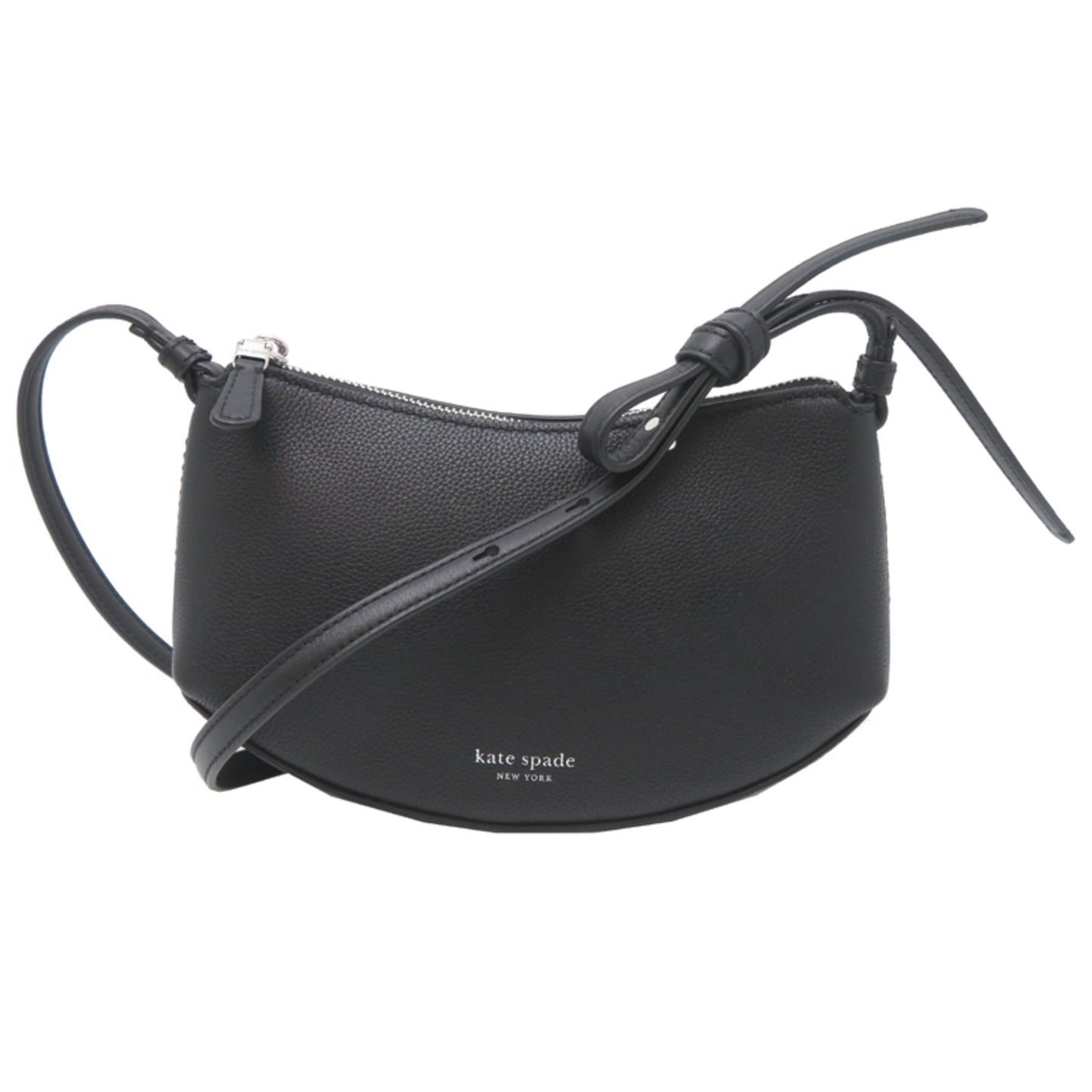 Kate Spade Loop Crossbody Shoulder Bag Kn339 In Black Leather