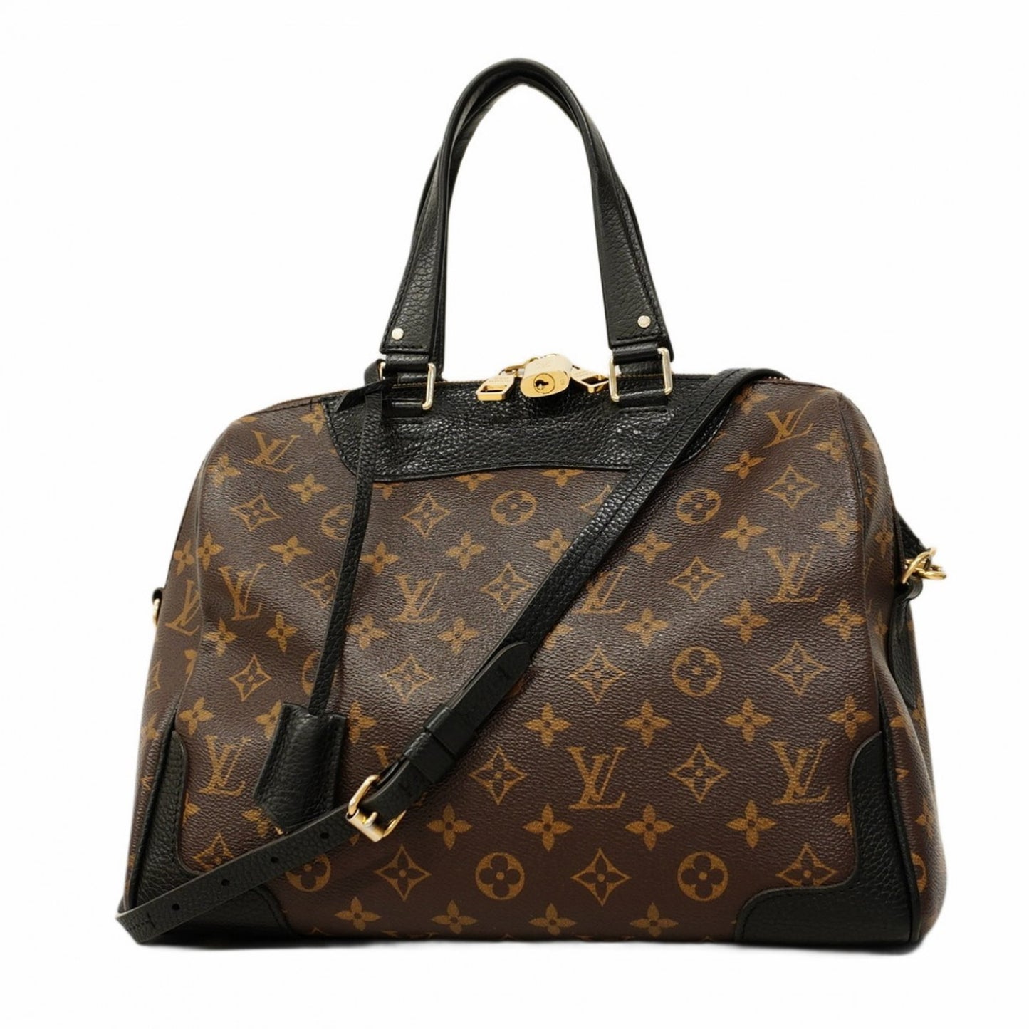 Louis Vuitton Monogram Macassar Retiro Handbag M50058 Noir 2-Way Bag