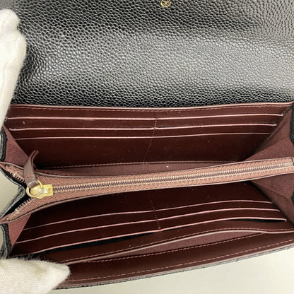 Chanel Matelasse Caviar Leather Long Wallet