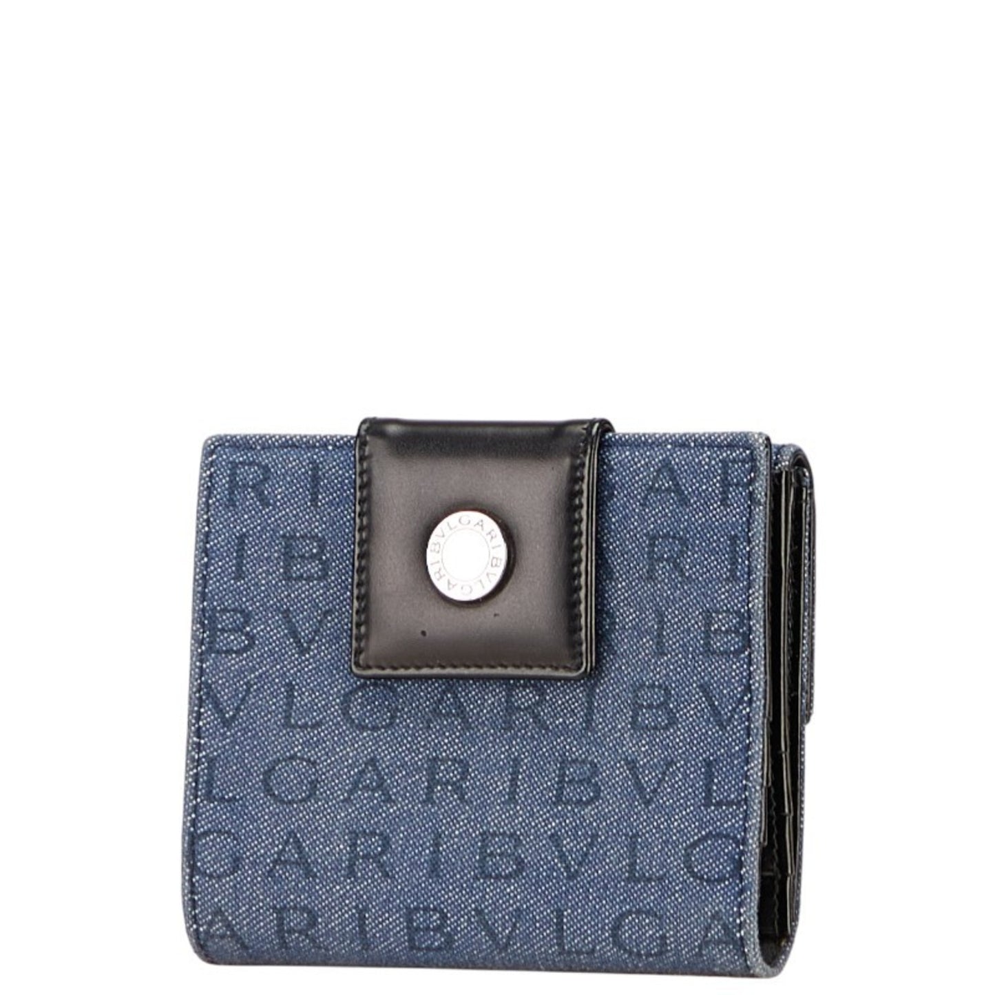 Bvlgari Logomania Bifold Wallet In Blue