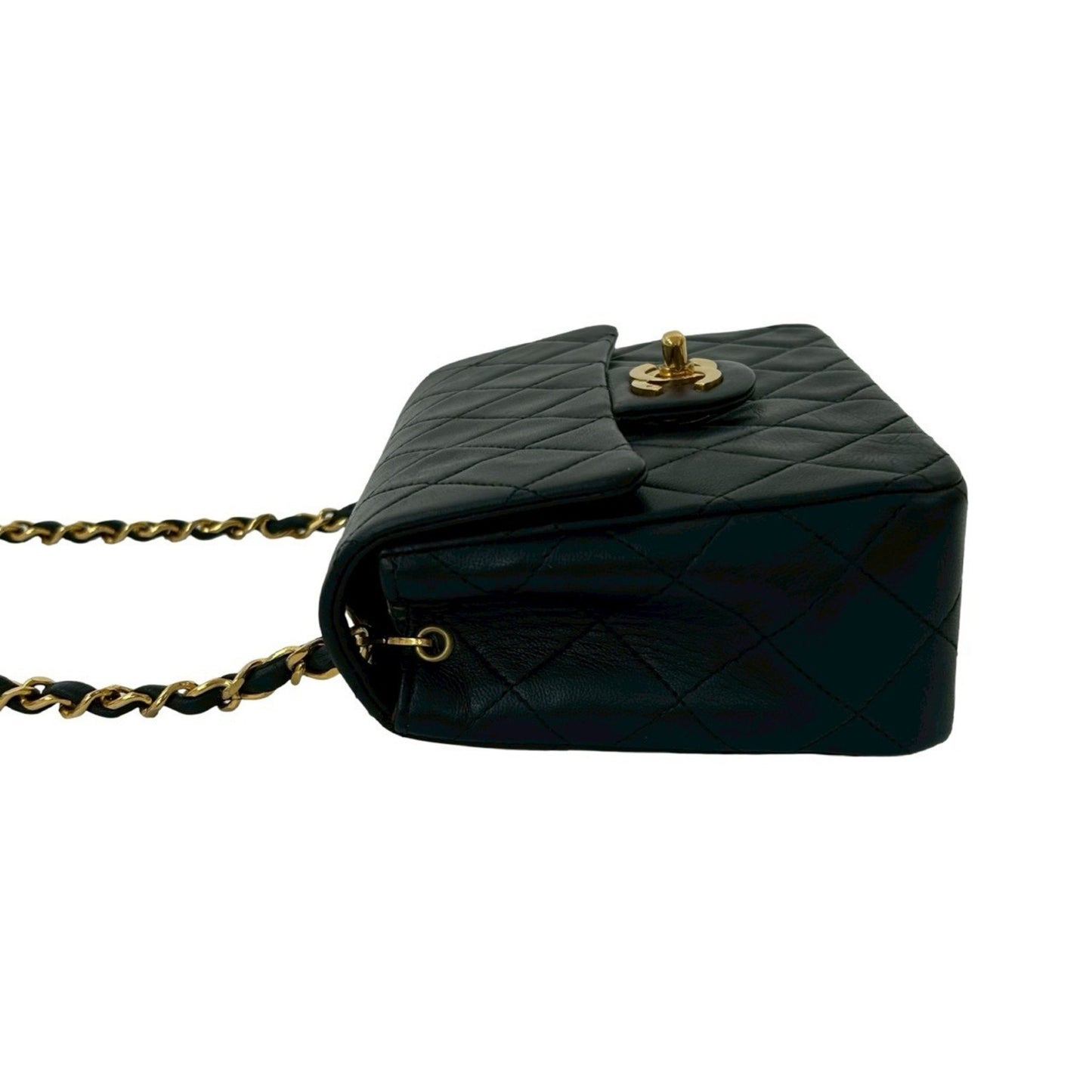 Chanel Mini Matelasse Coco Mark Lambskin Chain Shoulder Bag