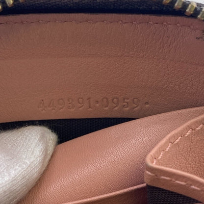 Gucci 449391 Round Zip Wallet Micro Guccissima Long Black