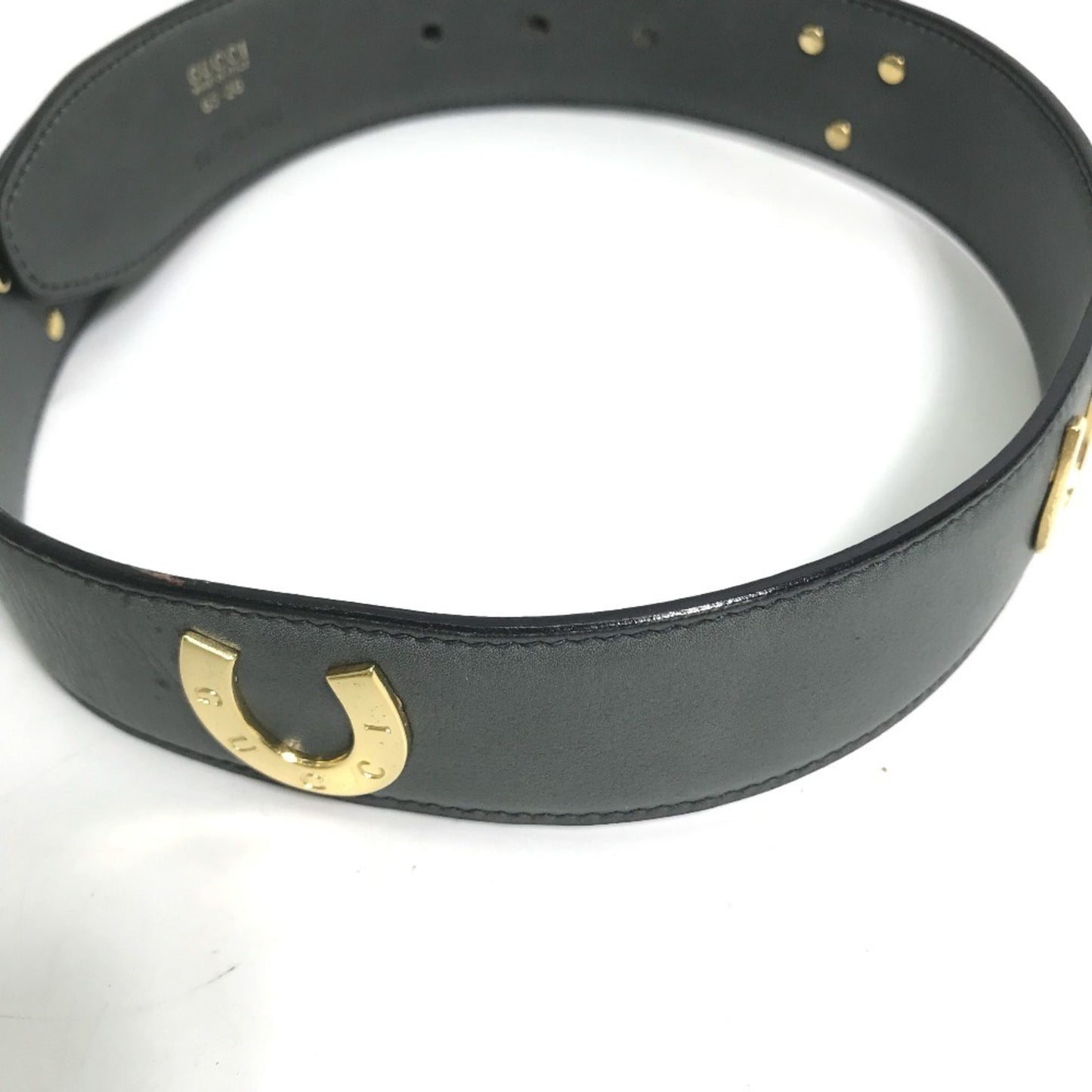 Gucci 037.194.0923 Horseshoe Pants Belt