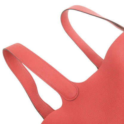 Herms Picotin Lock Mm Taurillon Clemence Leather Rouge Pivoine Handbag