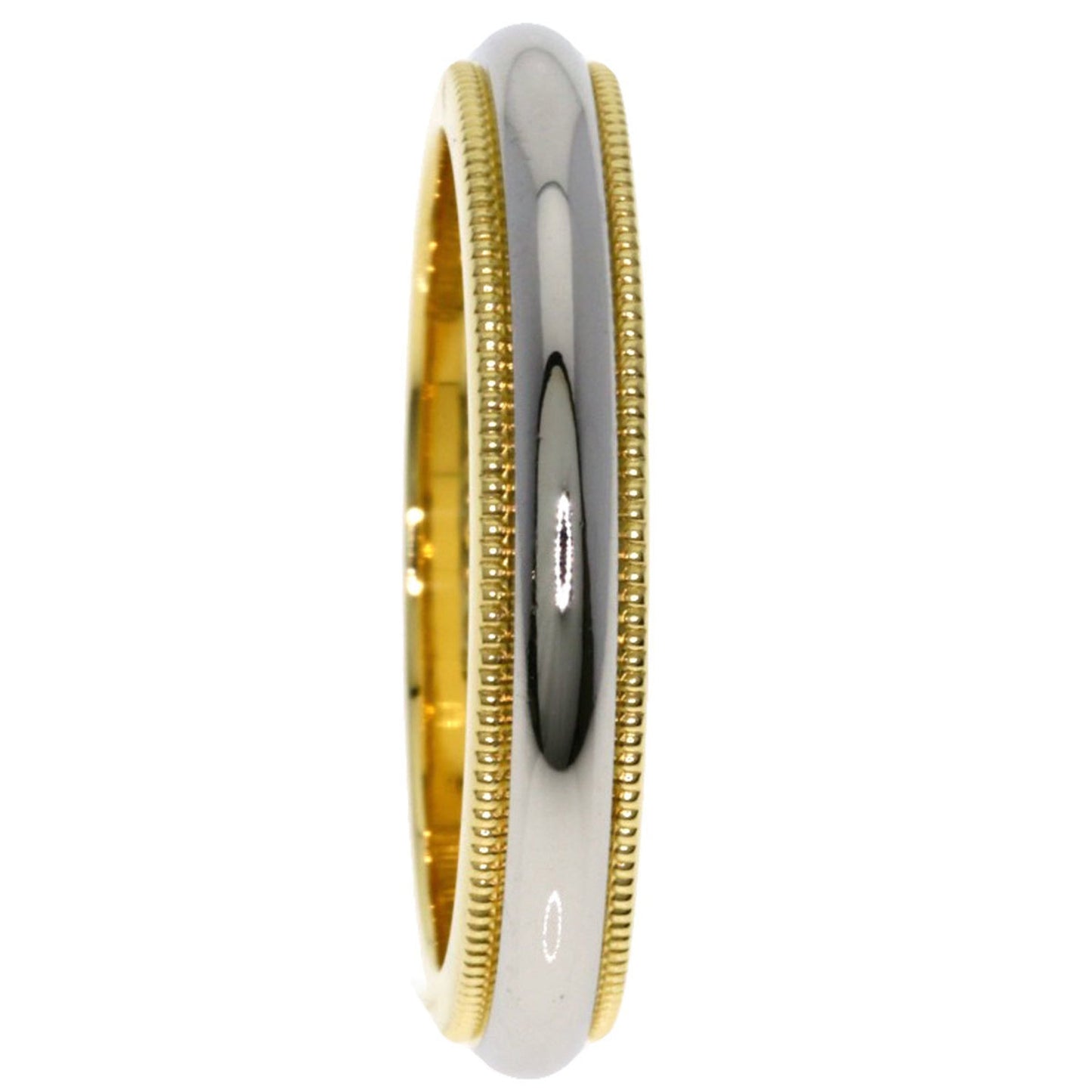 Tiffany & Co. Milgrain Ring In 18K Yellow Gold/Pt950