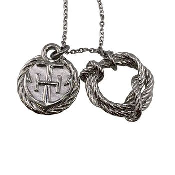 Hermes Hermes Cordage Rope Necklace High Chain Silver