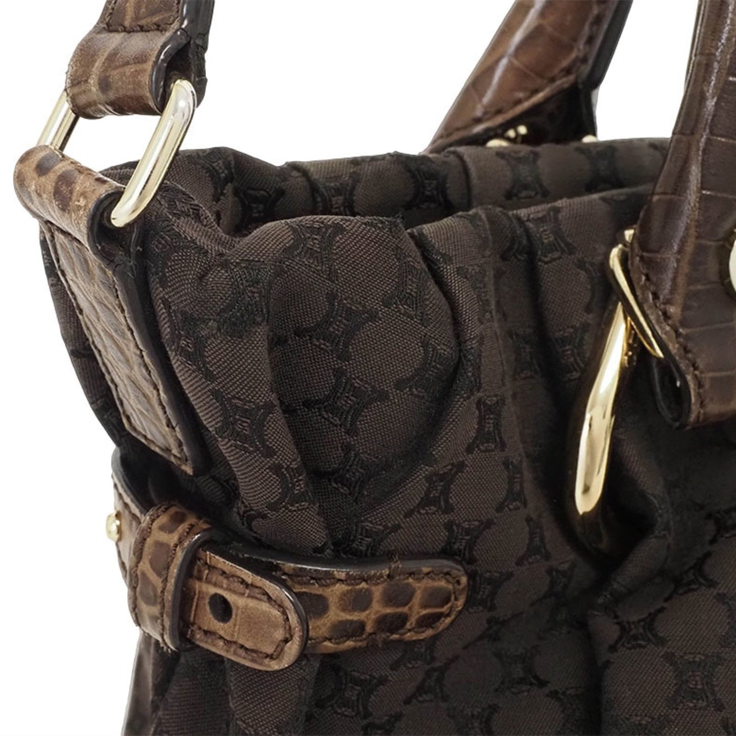 Celine Pillow Small Bag Shoulder Tote Brown