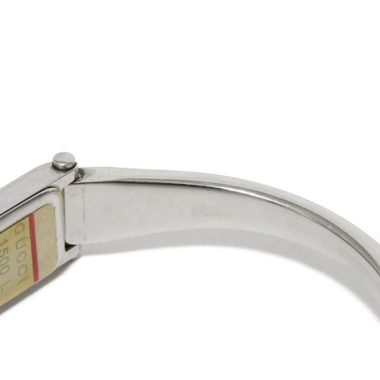 Gucci Bangle Watch Black Dial Quartz Ss 1500L