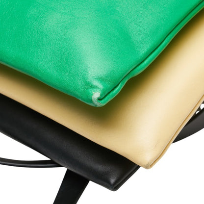 Marni Handbag Shoulder Bag Green Black Yellow Leather