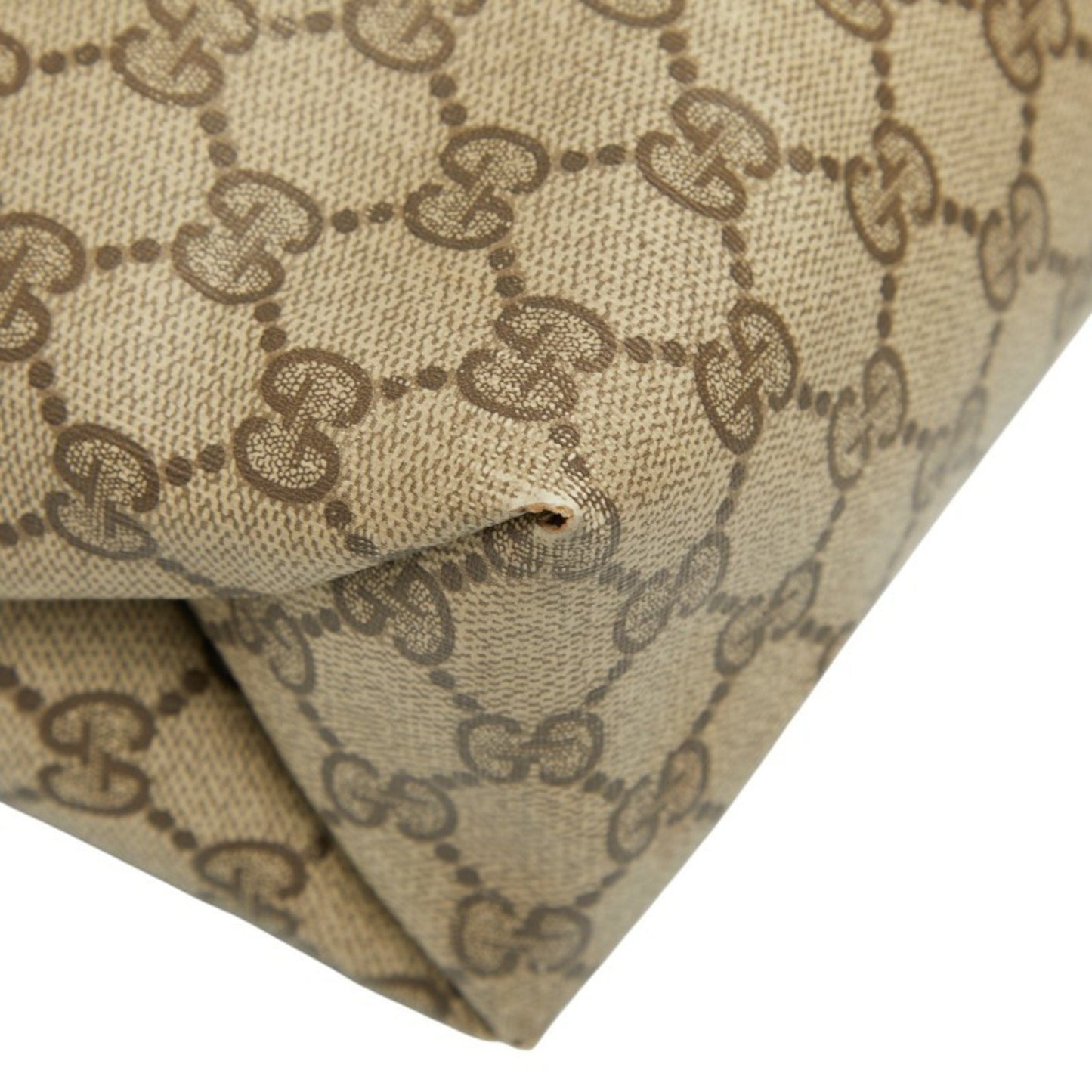 Gucci Gg Supreme Tote Bag 3902061 Brown Leather