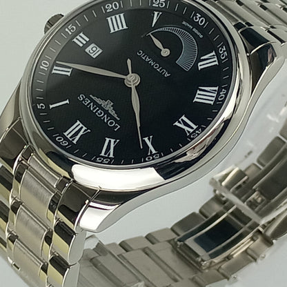 Longines Longines Watch Master Collection Power Reserve L2.908.4.51.6 Silver Black Dial Stainless
