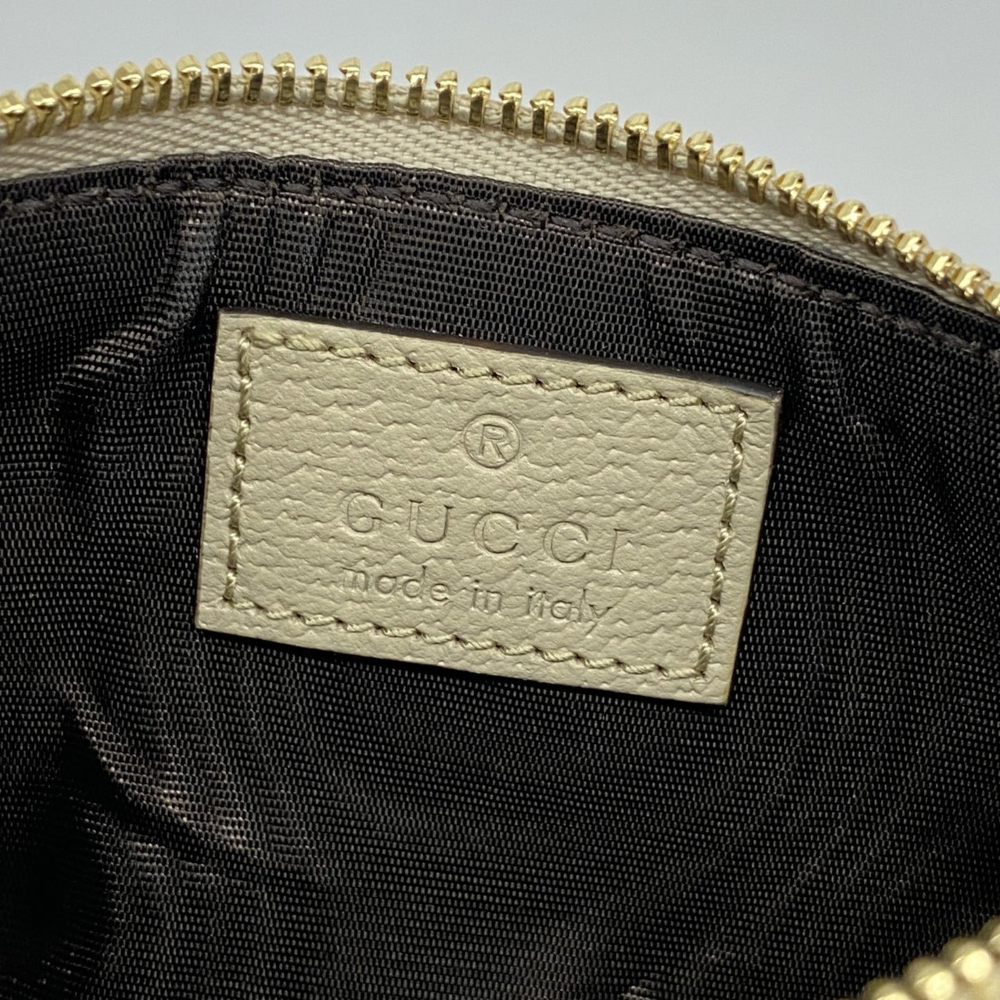 Gucci Gg Supreme Wallet/Coin Case 772321 Ivory