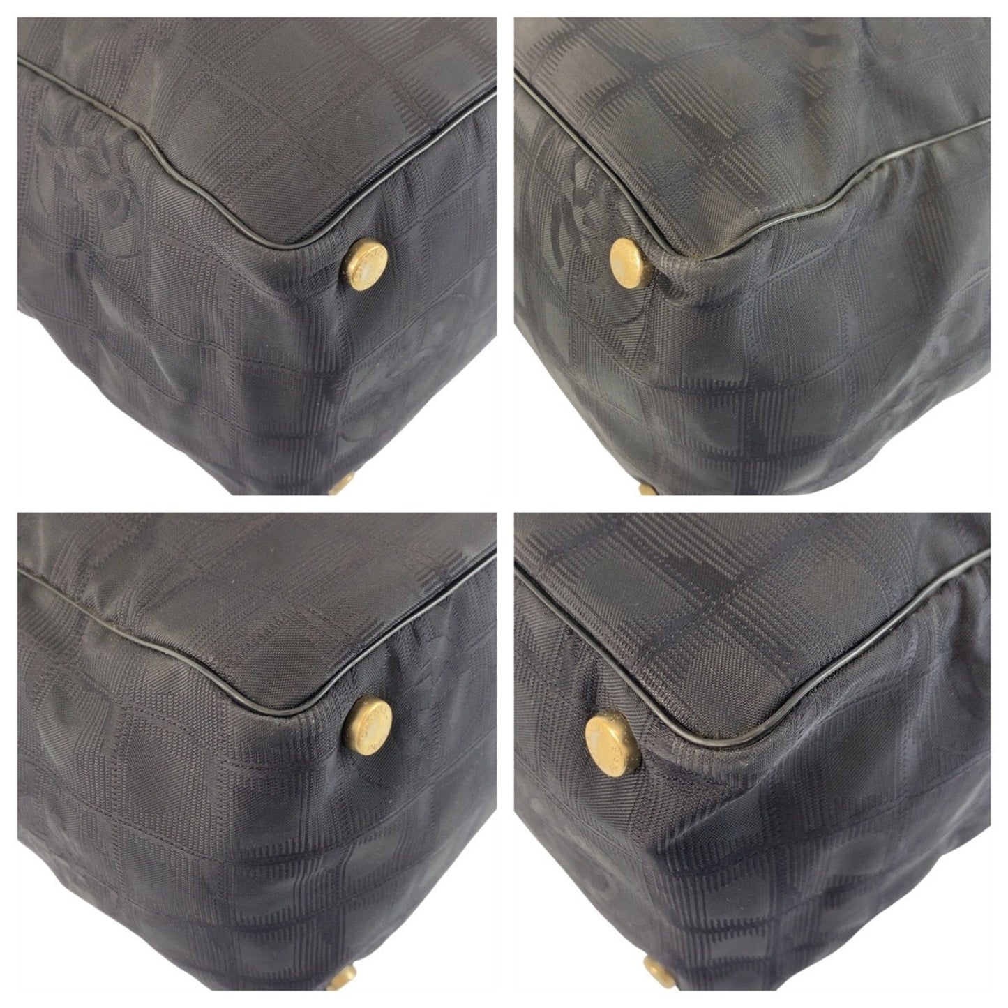 Chanel New Travel Line Tote Mm In Black With Gold Hardware