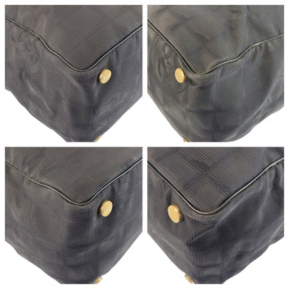 Chanel New Travel Line Tote Mm In Black With Gold Hardware