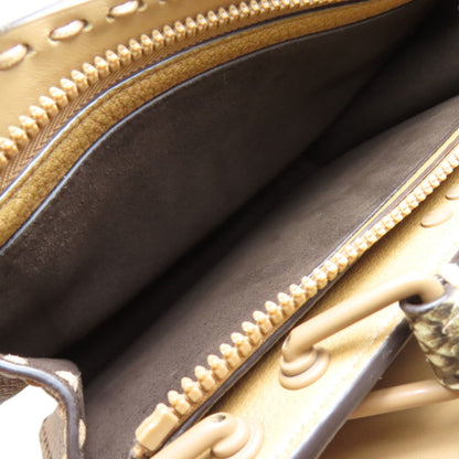 Fendi Peekaboo Selleria 2-Way Handbag In Calfskin