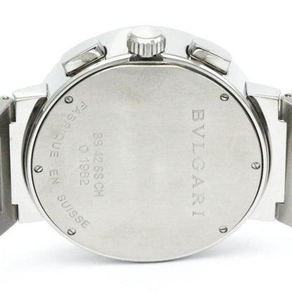Polished Bvlgari Bvlgari-Bvlgari Chronograph Automatic Watch Bb42Ssch Bf580420