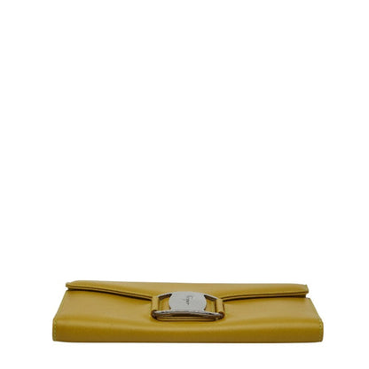 Leather Salvatore Ferragamo Long Wallet (Bi-Fold)